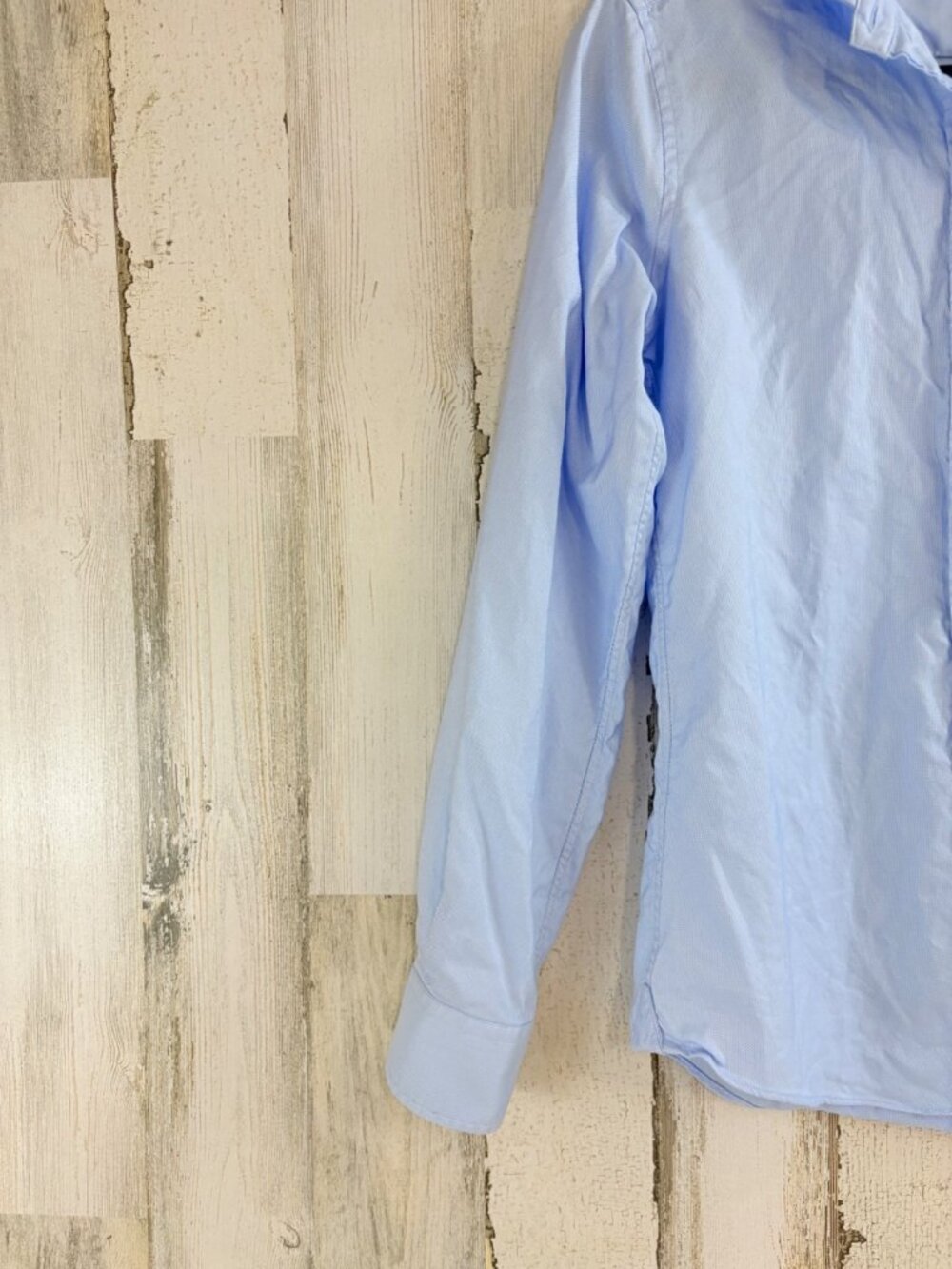 Ann Mashburn Icon Spread Shirt Sz M Sky Blue Roxford Oxford Button Down - Picture 3 of 12